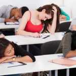 Bored Sleeping Students